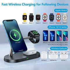 3 in 1 Wireless Magnetic Charger Stand