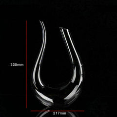 Crystal U-shaped 1500ml Decanter